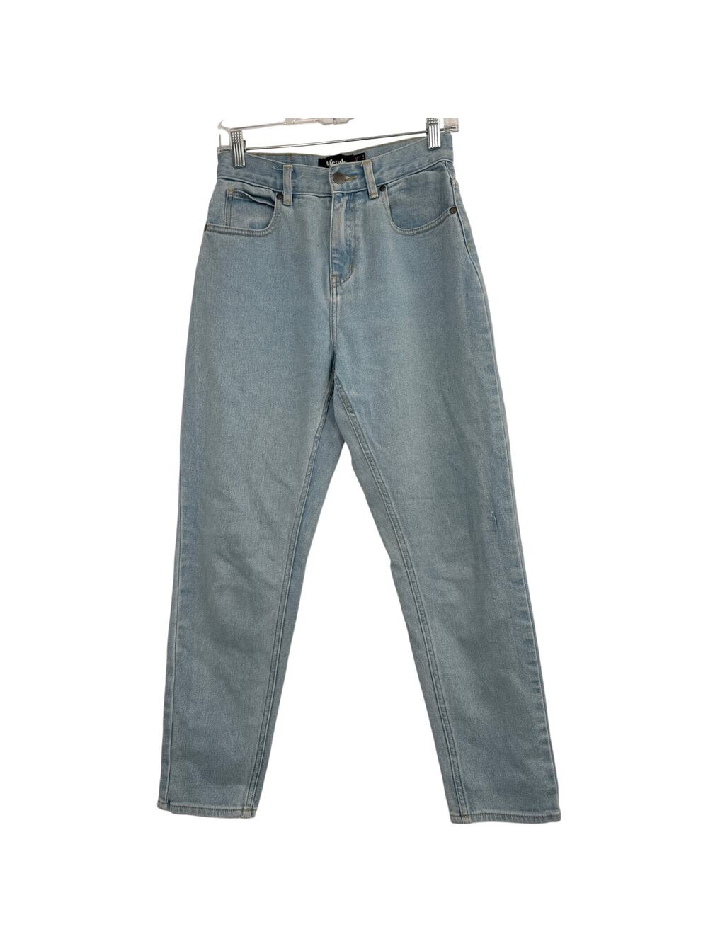 Afends jeans tapered baggy light blue size 4